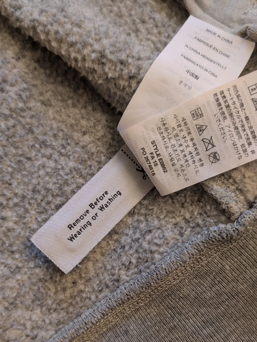 J. Crew Sportsmen's Outfitter Full Zip Fleece Jacket Grey Size L